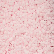 Matte Macaron - Pale Pink Cylin Beads, 25gm bulk bag Matte Macaron - Pale Pink Cylin Beads, 25gm bulk bag