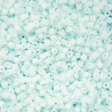 Matte Macaron - Arctic Mist Cylin Beads, 25gm bulk bag Matte Macaron - Arctic Mist Cylin Beads, 25gm bulk bag