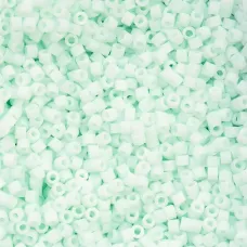 Matte Macaron - Pale Seafoam Cylin Beads, 25gm bulk bag Matte Macaron - Pale Seafoam Cylin Beads, 25gm bulk bag