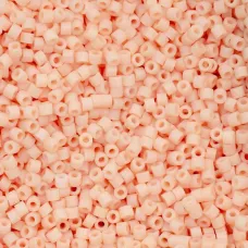 Matte Macaron - Apricot Cylin Beads, 25gm bulk bag Matte Macaron - Apricot Cylin Beads, 25gm bulk bag