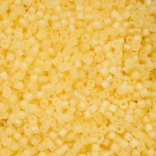 Matte Macaron AB - Butter Cylin Beads, 25gm bulk bag Matte Macaron AB - Butter Cylin Beads, 25gm bulk bag