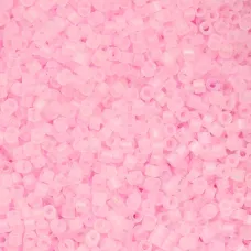 Matte Macaron AB - Baby Pink Cylin Beads, 25gm bulk bag Matte Macaron AB - Baby Pink Cylin Beads, 25gm bulk bag