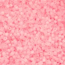 Matte Macaron AB - Coral Pink Cylin Beads, 25gm bulk bag Matte Macaron AB - Coral Pink Cylin Beads, 25gm bulk bag