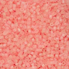 Matte Macaron AB - Light Coral Cylin Beads, 25gm bulk bag