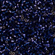 Dark Violet Silver Lined Cylin Beads, 25gm bulk bag Dark Violet Silver Lined Cylin Beads, 25gm bulk bag