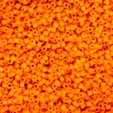 Opaque Mandarin Silk Matte Cylin Beads, 25gm bulk bag Opaque Mandarin Silk Matte Cylin Beads, 25gm bulk bag