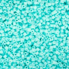 Matte Macaron - Blue Turquoise Cylin Beads, 25gm bulk bag Matte Macaron - Blue Turquoise Cylin Beads, 25gm bulk bag