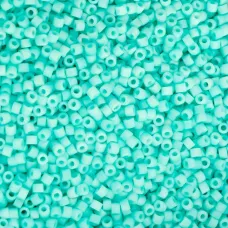 Matte Macaron - Green Turquoise Cylin Beads, 25gm bulk bag Matte Macaron - Green Turquoise Cylin Beads, 25gm bulk bag