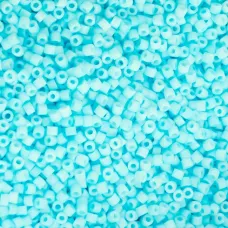 Matte Macaron - Light Blue Cylin Beads, 25gm bulk bag Matte Macaron - Light Blue Cylin Beads, 25gm bulk bag