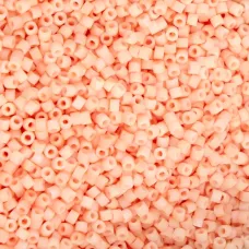 Matte Macaron - Tangerine Cylin Beads, 25gm bulk bag Matte Macaron - Tangerine Cylin Beads, 25gm bulk bag