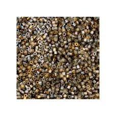 Gilded Halo Champagne Cylin Beads, 25gm bulk bag Gilded Halo Champagne Cylin Beads, 25gm bulk bag