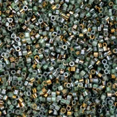 Gilded Halo Teal Caribbean Cylin Beads, 25gm bulk bag
