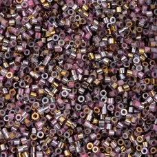 Gilded Halo Rose Cylin Beads, 25gm bulk bag Gilded Halo Rose Cylin Beads, 25gm bulk bag
