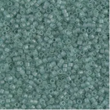 DB0385 Matte Sea Glass Green, Size 11/0 Miyuki Delica Beads, 50 Grams DB0385 Matte Sea Glass Green, Size 11/0 Miyuki Delica Beads, 50 Grams
