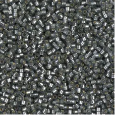 DB0697 Grey Semi-Matt Silver Lined Dyed, Size 11/0 Miyuki Delica Beads, wholesal... DB0697 Grey Semi-Matt Silver Lined Dyed, Size 11/0 Miyuki Delica Beads, wholesal...