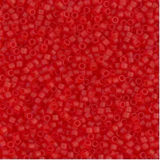 DB0745 Red-Orange Matte Transparent, Size 11/0 Miyuki Delica Beads, wholesale pa... DB0745 Red-Orange Matte Transparent, Size 11/0 Miyuki Delica Beads, wholesale pa...