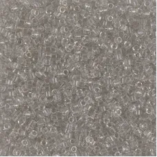 DB1111 Transparent Grey Mist Miyuki 11/0 Delica Beads, 50 Gram Bag DB1111 Transparent Grey Mist Miyuki 11/0 Delica Beads, 50 Gram Bag