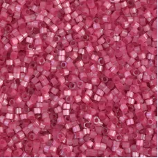 DB1807 Rose Dyed Satin Silk, Size 11/0 Miyuki Delica Beads, wholesale pack of 50...