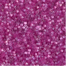 DB1808 Fuschia Dyed Satin Silk, Size 11/0 Miyuki Delica Beads, wholesale pack of...