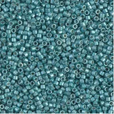 DB1183 Galvanised Semi-Frosted Dark Aqua, Size 11/0 Miyuki Delica Beads, 50g Who... DB1183 Galvanised Semi-Frosted Dark Aqua, Size 11/0 Miyuki Delica Beads, 50g Who...