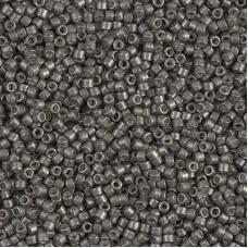 DB1186 Semi-Frosted Graphite, Size 11/0 Miyuki Delica Beads, 50g Wholesale Pack DB1186 Semi-Frosted Graphite, Size 11/0 Miyuki Delica Beads, 50g Wholesale Pack