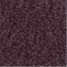 DB1264 Matte Transparent Mauve, Size 11/0 Miyuki Delica Beads, 50g Wholesale Pac...