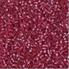 DB1341 Dyed Silver Lined Medium Rose, Size 11/0 Miyuki Delica Beads, 50g Wholesa...