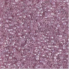 DB1482 Transparent Light Rose Luster, Size 11/0 Miyuki Delica Beads, 50g Wholesa... DB1482 Transparent Light Rose Luster, Size 11/0 Miyuki Delica Beads, 50g Wholesa...
