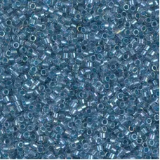 DB1762 Sparkling Sky Blue Lined Crystal AB, Size 11/0 Miyuki Delica Beads, 50g W... DB1762 Sparkling Sky Blue Lined Crystal AB, Size 11/0 Miyuki Delica Beads, 50g W...