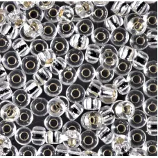 Crystal Transparent Silver Lined Miyuki 6/0 Seed Beads, 250g, Colour 0131S Crystal Transparent Silver Lined Miyuki 6/0 Seed Beads, 250g, Colour 0131S