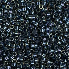 DB0006 Gunmetal Iris, Size 11/0 Miyuki Delica Beads, 50gm bag DB0006 Gunmetal Iris, Size 11/0 Miyuki Delica Beads, 50gm bag