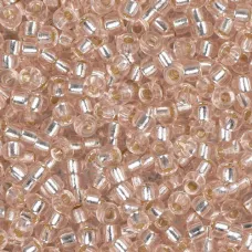 Pink Mist Silver Lined, Miyuki 11/0 Seed Beads, Colour 0023, 250 Grams Pink Mist Silver Lined, Miyuki 11/0 Seed Beads, Colour 0023, 250 Grams