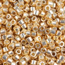 DB0031 Gold 24kt Plated, Size 11/0 Miyuki Delica Beads, 50gm bag DB0031 Gold 24kt Plated, Size 11/0 Miyuki Delica Beads, 50gm bag