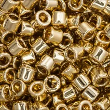 DB0034 Light Gold 24Kt Plated, Size 11/0 Miyuki Delica Beads, 50g wholesale pack DB0034 Light Gold 24Kt Plated, Size 11/0 Miyuki Delica Beads, 50g wholesale pack