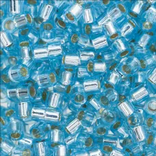 DB0044 Aqua Silver Lined, Size 11/0 Miyuki Delica Beads, 50gm bag DB0044 Aqua Silver Lined, Size 11/0 Miyuki Delica Beads, 50gm bag