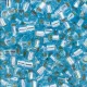 DBM0044 Aqua Silver Lined, Size 10/0  Miyuki Delica Beads, Colour  Miyuki Delica Beads code -44 - 50g Bag