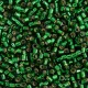 DBL0046 Green Silver Lined Size 8/0 Miyuki Delica Beads, Colour Code 0046, 5.2g approx. DBL0046 Green Silver Lined Size 8/0 Miyuki Delica Beads, Colour Code 0046, 5.2g approx.