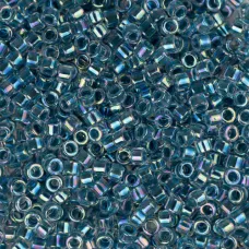 DB0058 Light Blue Lined-Dyed, Size 11/0 Miyuki Delica Beads, 50gm bag DB0058 Light Blue Lined-Dyed, Size 11/0 Miyuki Delica Beads, 50gm bag