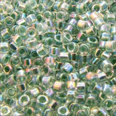 DB0060 Green Lime AB Lined-Dyed, Size 11/0 Miyuki Delica Beads, 50gm bag DB0060 Green Lime AB Lined-Dyed, Size 11/0 Miyuki Delica Beads, 50gm bag