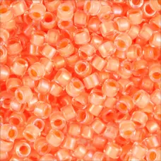 DB0068 Lined yellow-orange AB, Size 11/0 Miyuki Delica Beads, 50g approx. DB0068 Lined yellow-orange AB, Size 11/0 Miyuki Delica Beads, 50g approx.