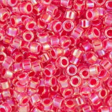 DB0075 Dark Rose AB Lined-Dyed, Size 11/0 Miyuki Delica Beads, 50gm bag DB0075 Dark Rose AB Lined-Dyed, Size 11/0 Miyuki Delica Beads, 50gm bag