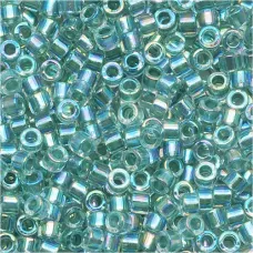 DB0084 Seagreen AB Lined-Dyed, Size 11/0 Miyuki Delica Beads, 50gm bag DB0084 Seagreen AB Lined-Dyed, Size 11/0 Miyuki Delica Beads, 50gm bag