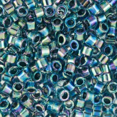 DB0086 Dark Blue AB Lined-Dyed, Size 11/0 Miyuki Delica Beads, 50gm bag DB0086 Dark Blue AB Lined-Dyed, Size 11/0 Miyuki Delica Beads, 50gm bag
