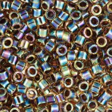 DB0087 Light Amber/Fuchsia AB Lined-Dyed, Size 11/0 Miyuki Delica Beads, 50gm ba... DB0087 Light Amber/Fuchsia AB Lined-Dyed, Size 11/0 Miyuki Delica Beads, 50gm ba...