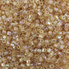DB0100 Light Amber AB, Size 11/0 Miyuki Delica Beads, 50gm bag DB0100 Light Amber AB, Size 11/0 Miyuki Delica Beads, 50gm bag