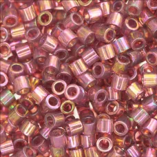 DB0103B Red Transparent Gold Luster, Size 11/0 Miyuki Delica Beads, 50gm bag DB0103B Red Transparent Gold Luster, Size 11/0 Miyuki Delica Beads, 50gm bag
