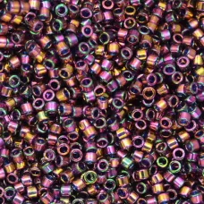 DB0128 Plum Gold Luster, Size 11/0 Miyuki Delica Beads, 50 Grams DB0128 Plum Gold Luster, Size 11/0 Miyuki Delica Beads, 50 Grams