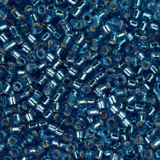 DB0149 Capri Blue Silver Lined, Size 11/0 Miyuki Delica Beads, 50gm bag DB0149 Capri Blue Silver Lined, Size 11/0 Miyuki Delica Beads, 50gm bag