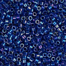 DB0165B Cobalt Blue AB, Size 11/0 Miyuki Delica Beads, 50gm bag DB0165B Cobalt Blue AB, Size 11/0 Miyuki Delica Beads, 50gm bag