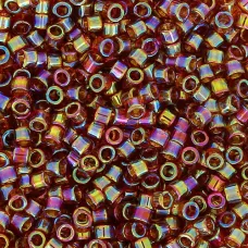 DB0170B Amber Transparent AB, Size 11/0 Miyuki Delica Beads, 50gm bag DB0170B Amber Transparent AB, Size 11/0 Miyuki Delica Beads, 50gm bag